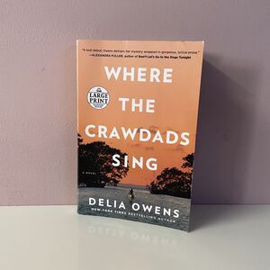 Where the Crawdads Sing by Delia Owens Large Pring Paperback Book